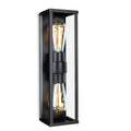 Tessere Square Twin Wall Light, Black