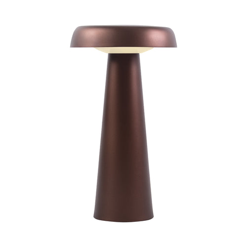 Arcello Rechargeable Table Lamp, Burnished Brass