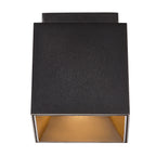 Ethan Square Surface Mount Downlight, Black