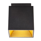 Ethan Square Surface Mount Downlight, Black