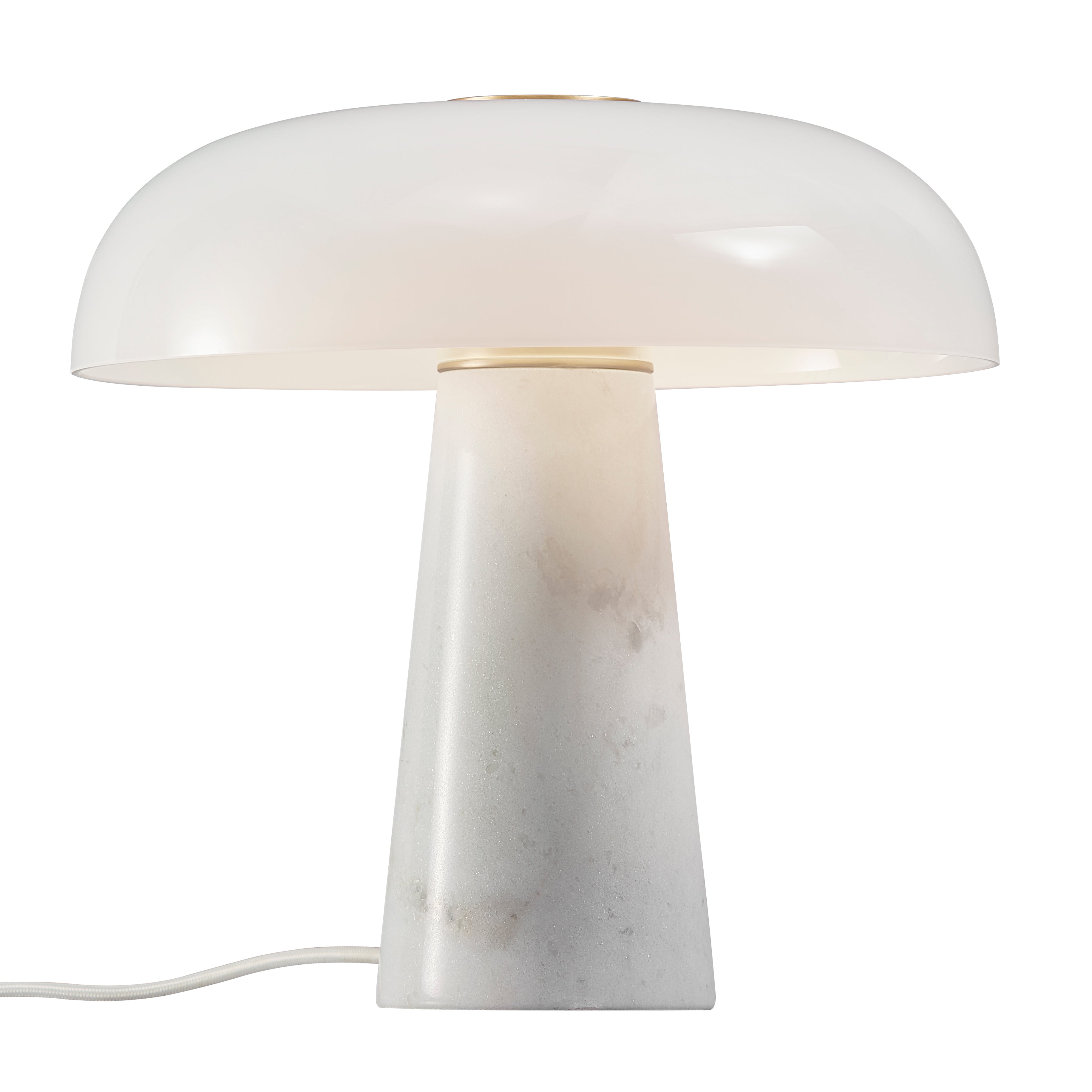 Glossy Table Lamp, White