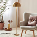 Cera Floor Lamp, Brass