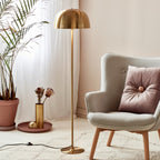 Cera Floor Lamp, Brass