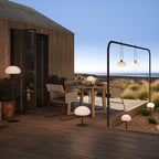 Sponge 34 Rechargeable Floor Lamp, Black/Opal