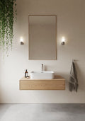 Tangens Bathroom Wall Light, Chrome/Opal