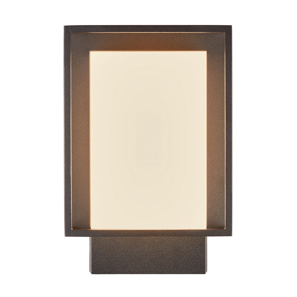 Nestor LED Outdoor Wall Light, Black/Opal