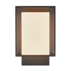 Nestor LED Outdoor Wall Light, Black/Opal