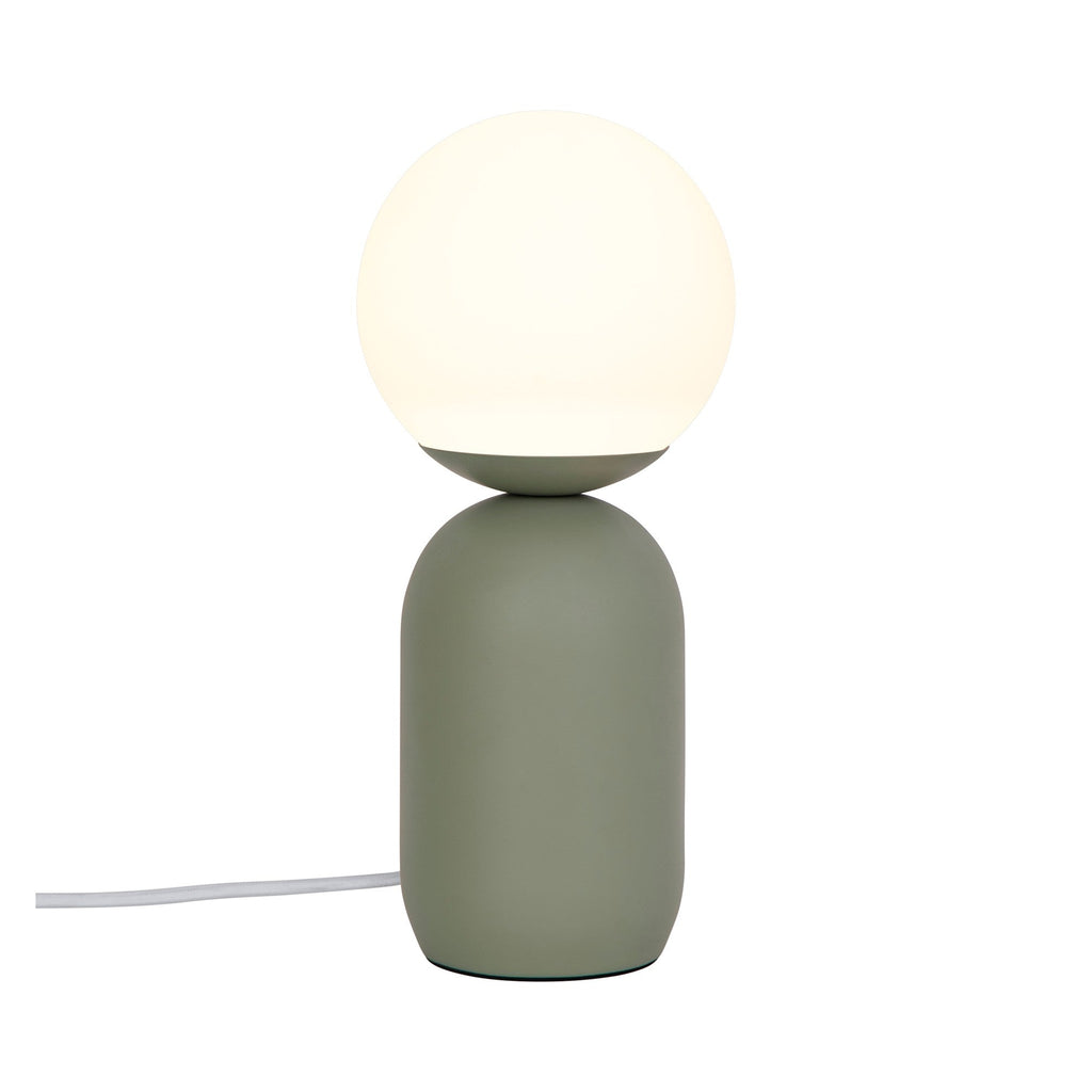 Notti Frosted Glass Globe Table Lamp