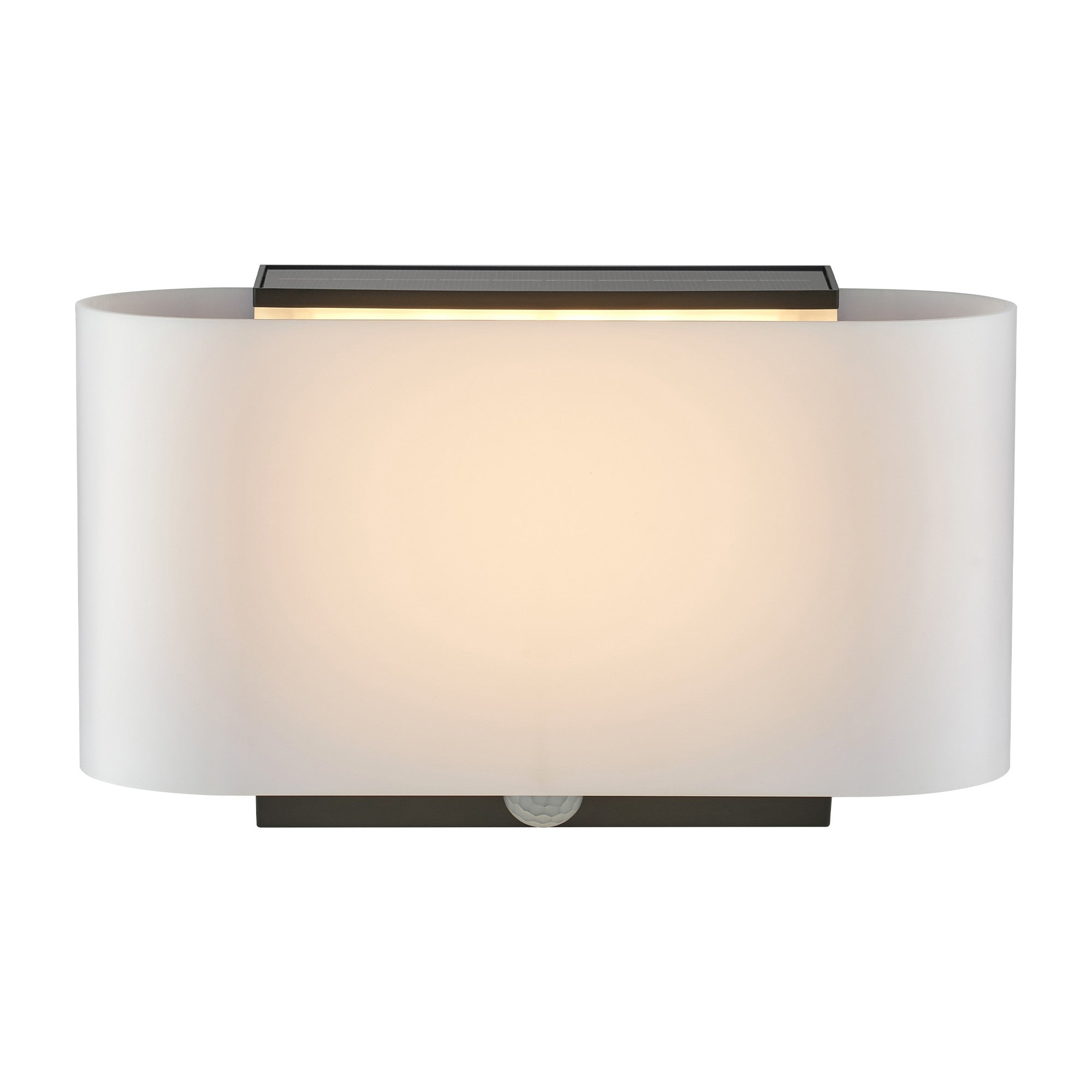 Piola Solar Wall Light, Black/Opal