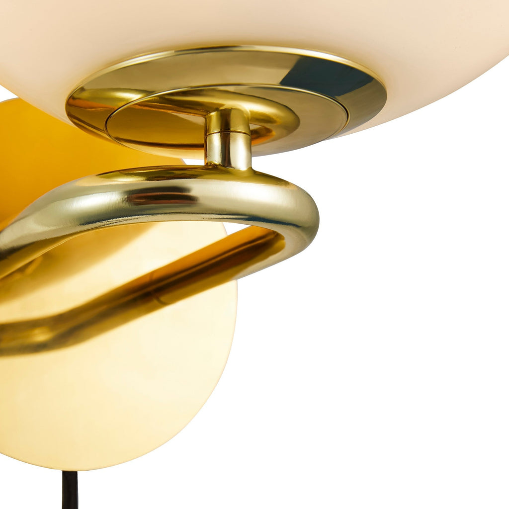 Shapes Wall Light, Brass/Opal