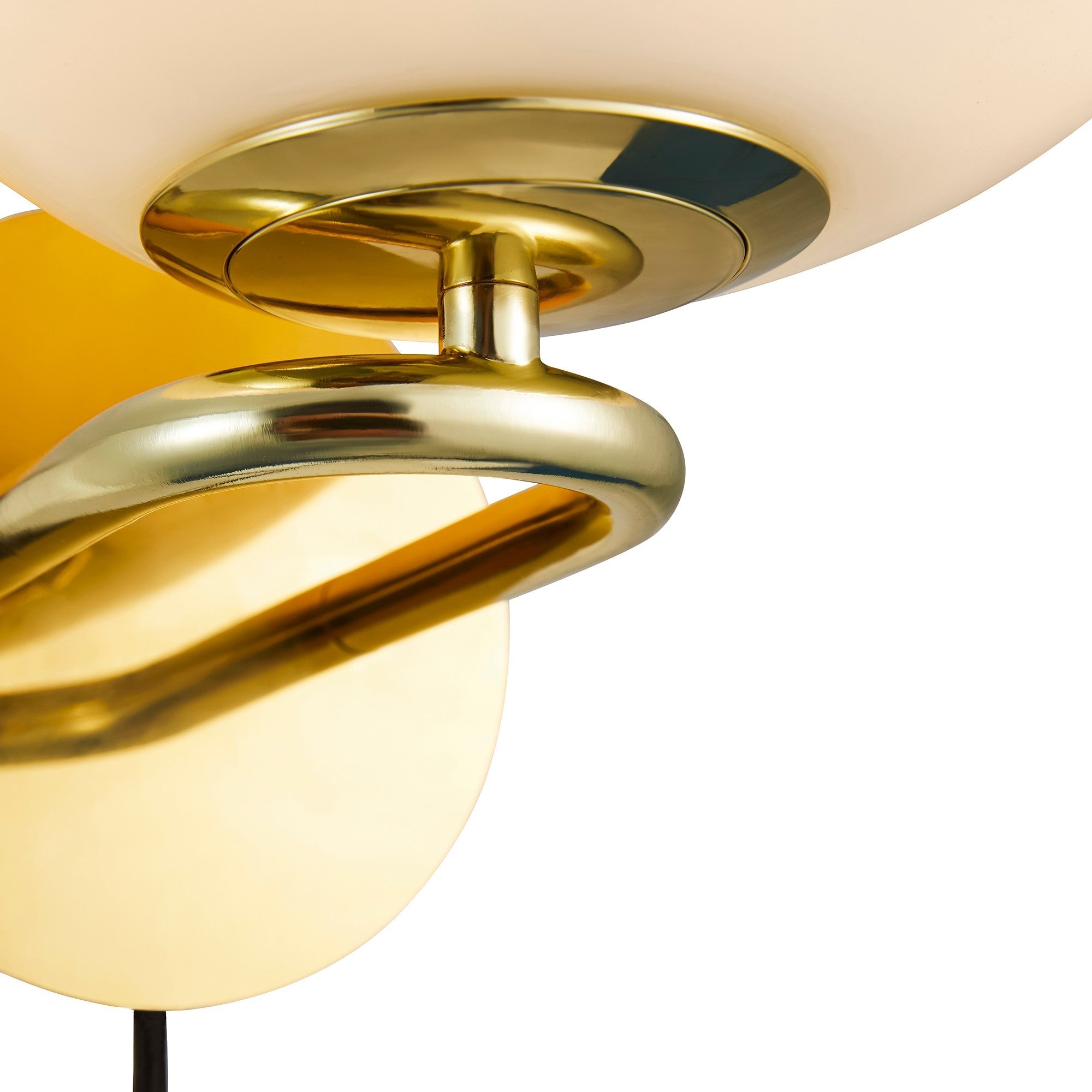 Shapes Wall Light, Brass/Opal