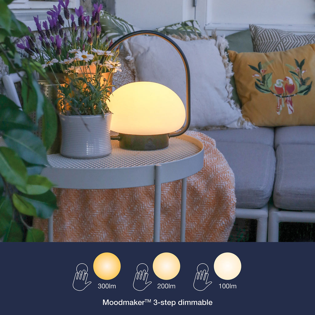 Sponge To-Go Rechargeable Lamp, Black/Opal