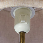 Takai Marble Table Lamp, Brown/Beige