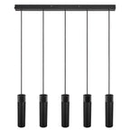 Tilo 5 Light Pendant, Black