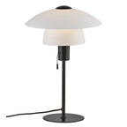 Verona Table Lamp, Black/Opal