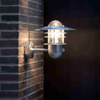 Nordlux Agger Galvanised Outdoor Sensor Wall Light - Outdoor Lighting 