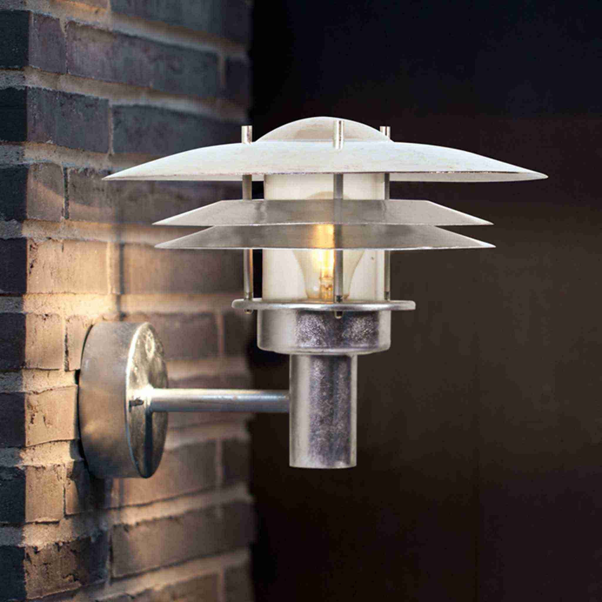 Nordlux Amalienborg Wall Light - Galvanised Steel - Outdoor Lighting 