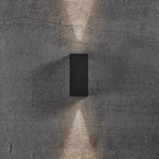 Asbol Kubi LED Up & Down Wall Light, Black