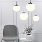 Nordlux Cafe 15 Pendant Light - Opal/Chrome - Ceiling Lights 