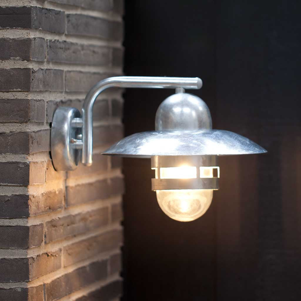 Nordlux Nibe Wall Light - Galvanised - Outdoor Lighting 