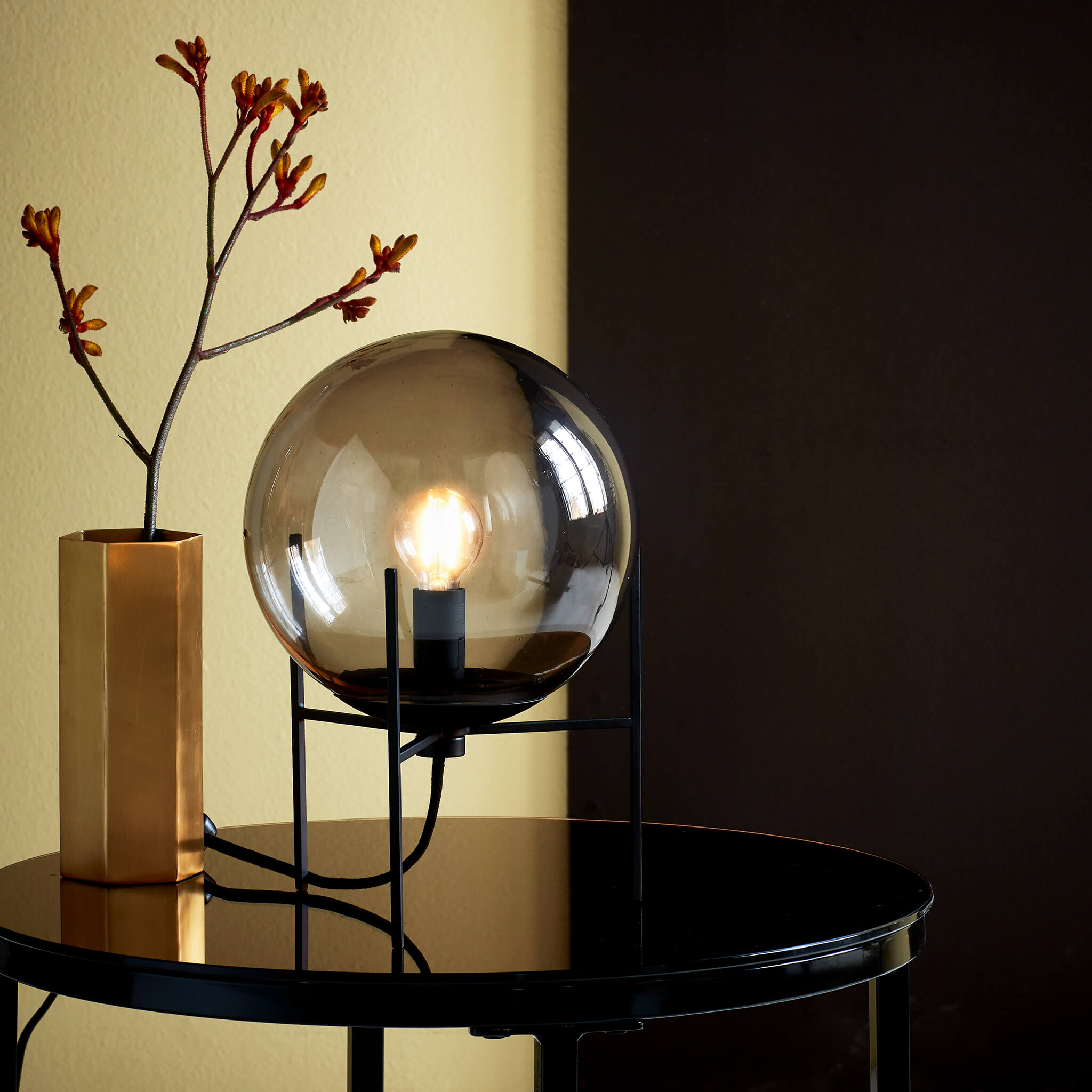 Nordlux Alton Table Lamp - Smoked Glass