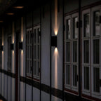 Nordlux Asbol Black Wall Light 