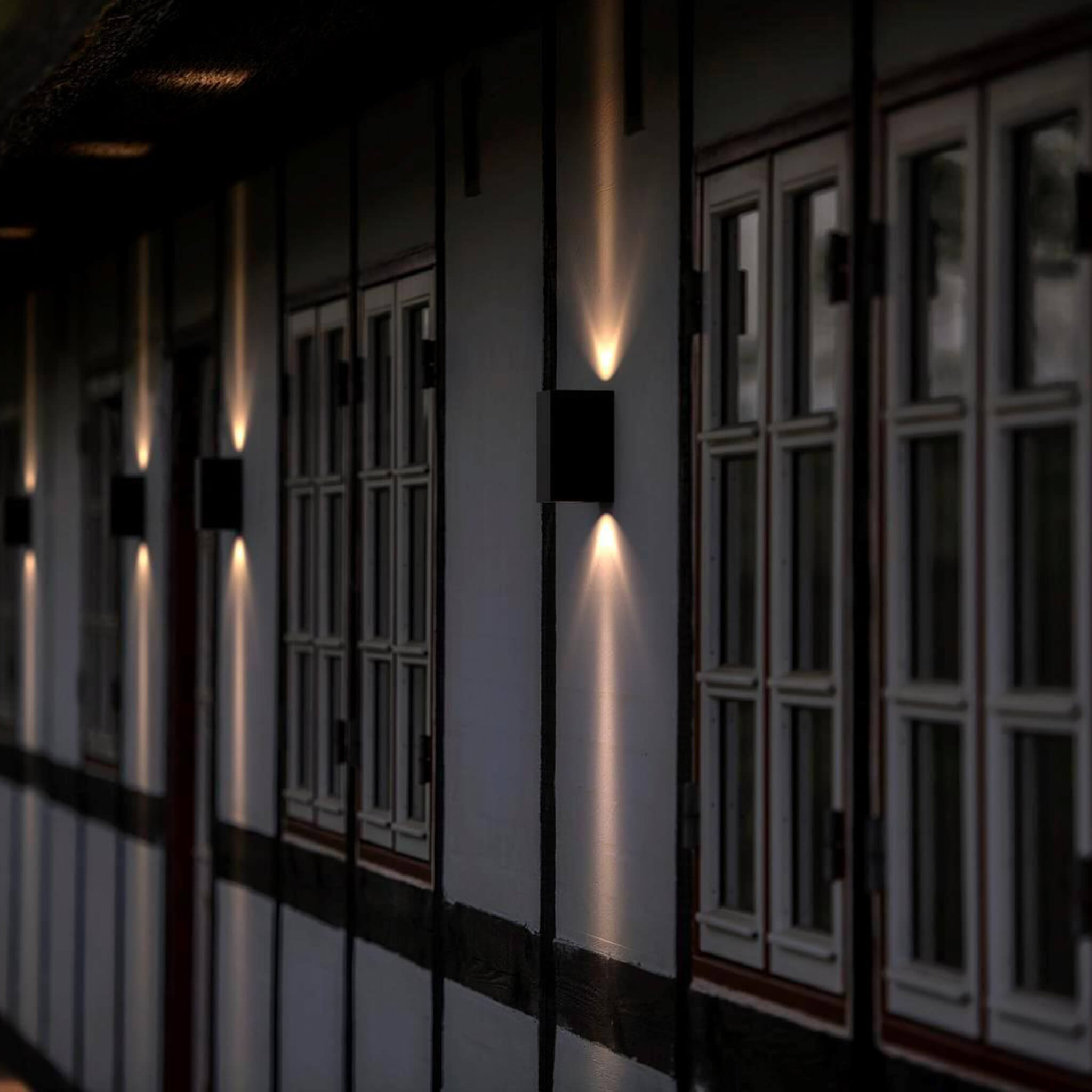 Nordlux Asbol Black Wall Light 
