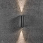 Asbol Up & Down Wall Light, Black