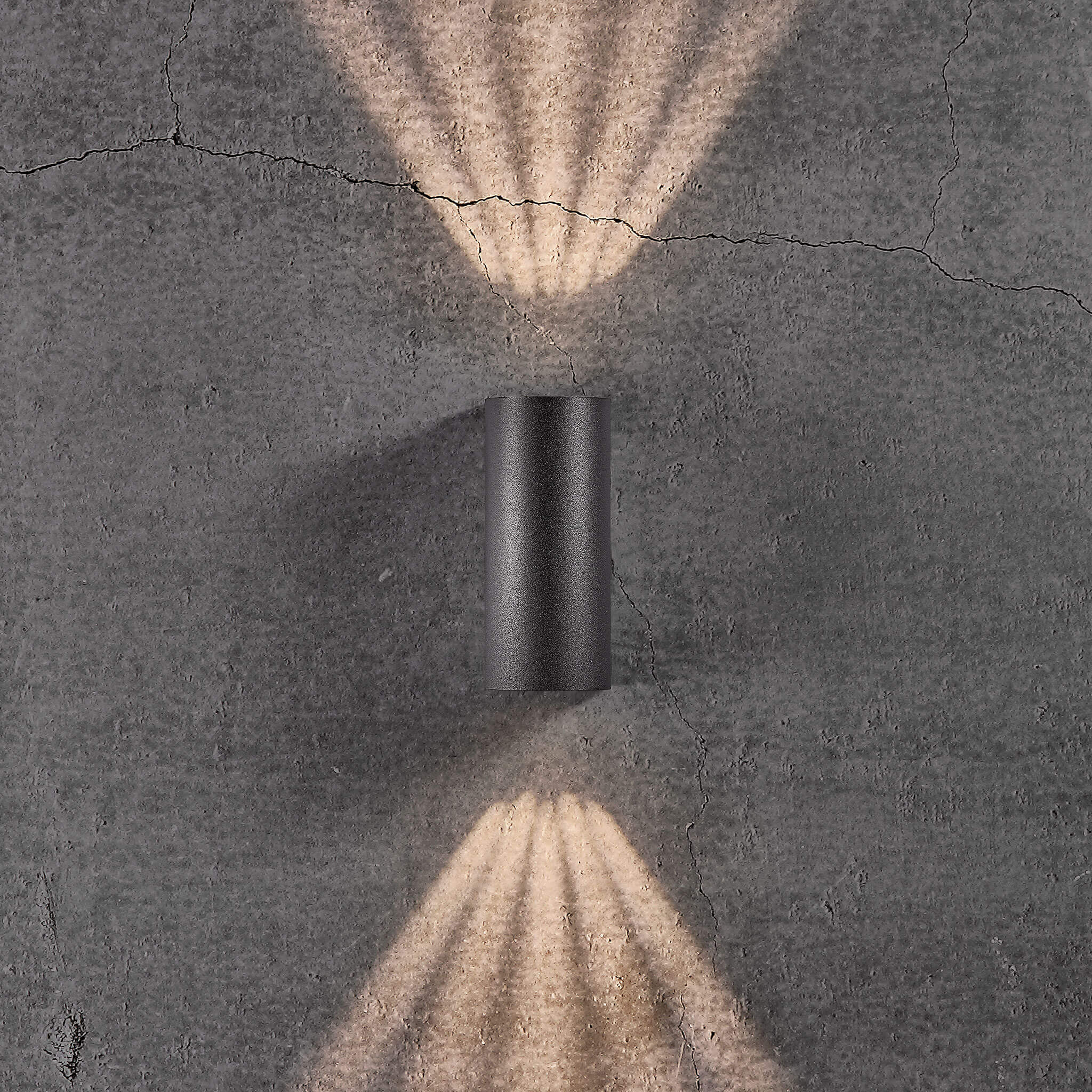 Asbol Up & Down Wall Light, Black