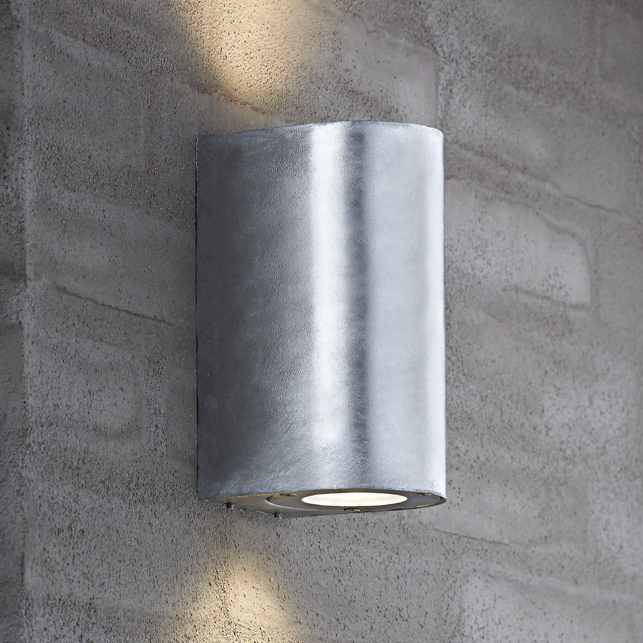 Nordlux Canto Maxi 2 Wall Light - Galvanised