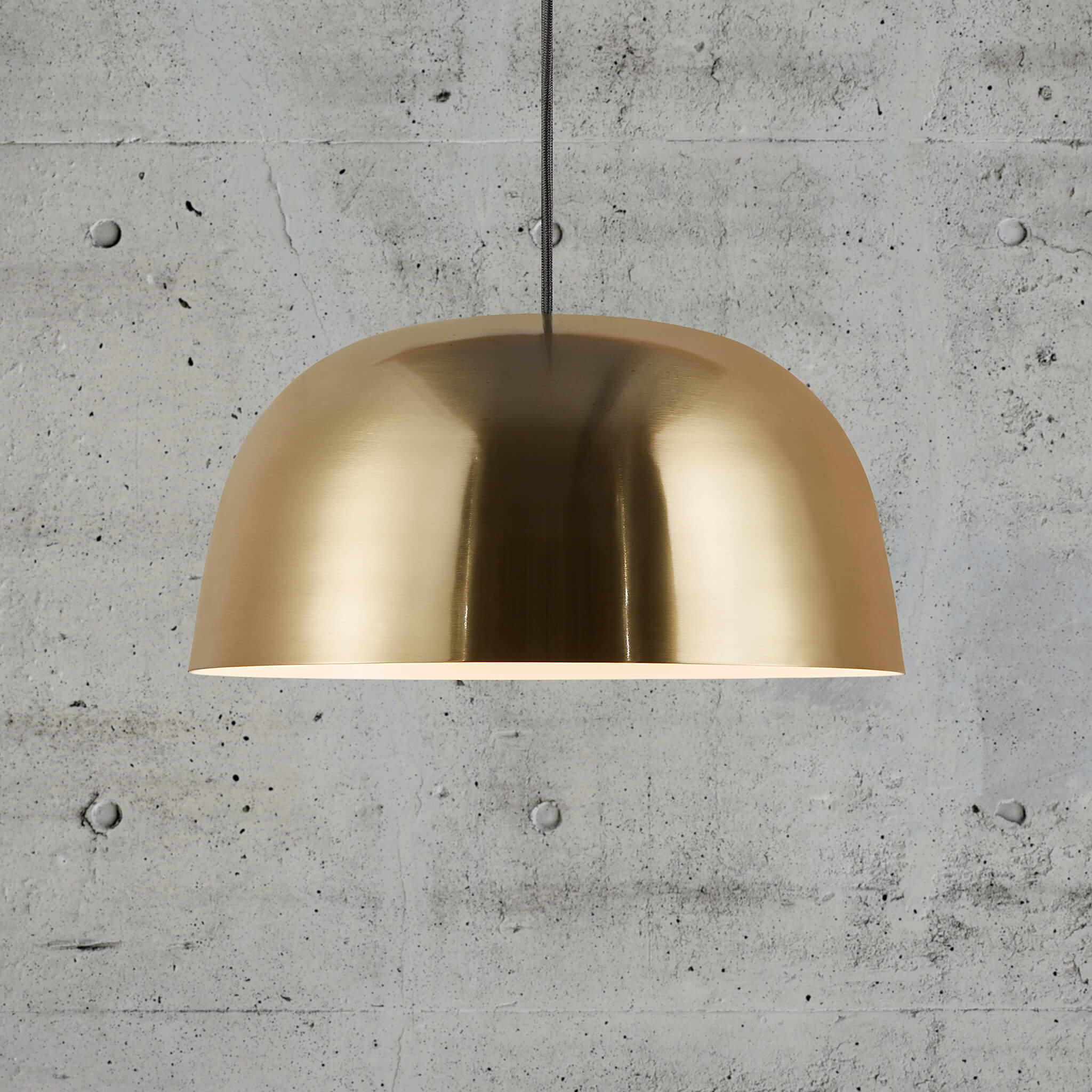 Nordlux Cera Brass Dome Pendant Light 