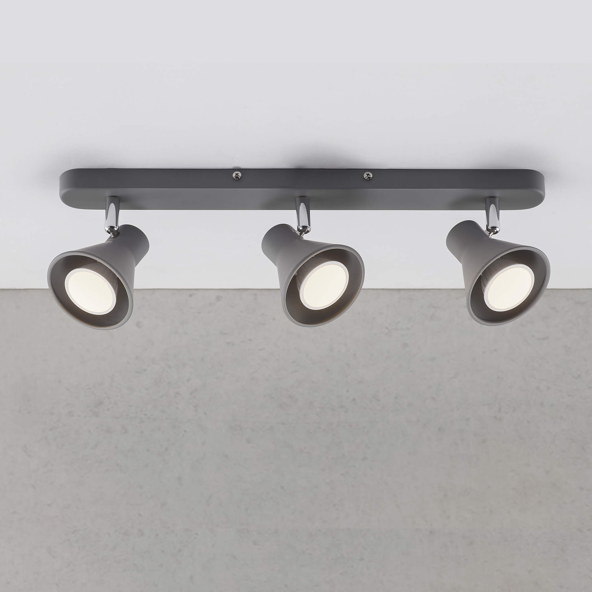 Nordlux Eik 3 Light Spotlight Bar - Grey