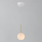 Franca 13 Pendant Light, Brass/Opal