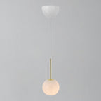 Franca 13 Pendant Light, Brass/Opal