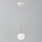 Franca 13 Pendant Light, Brass/Opal