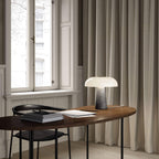 Glossy Table Lamp, Grey