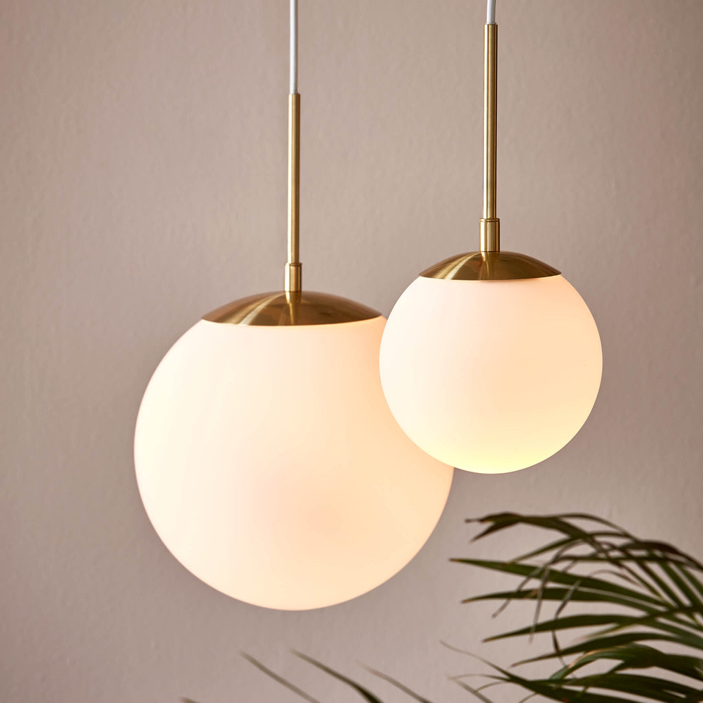 Nordlux Grant Frosted Glass Globe Pendant Light 