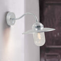 Nordlux Luxembourg Swan Neck Wall Sensor Light - Galvanised 