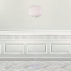 Milford Floor Lamp, Opal/White