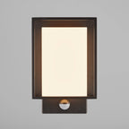 Nestor Sensor LED Outdoor Wall Light, Black/Opal