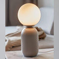 Nordlux Nordlux Notti Frosted Glass Globe Table Lamp - Grey