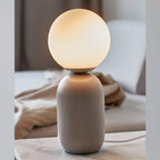 Nordlux Nordlux Notti Frosted Glass Globe Table Lamp - Grey