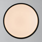 Oliver Round LED Outdoor Light, Black/Opal