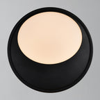 Oliver Round LED Outdoor Light, Black/Opal