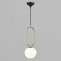 Shapes 27 Pendant Light, Brass/Opal
