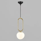 Shapes 27 Pendant Light, Brass/Opal