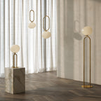 Shapes 27 Pendant Light, Brass/Opal