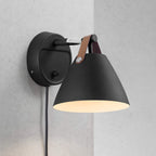 Nordlux Strap 15 Wall Light - Metal-Black