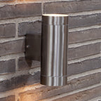 Nordlux Tin Maxi Up & Down Wall Light - Stainless Steel