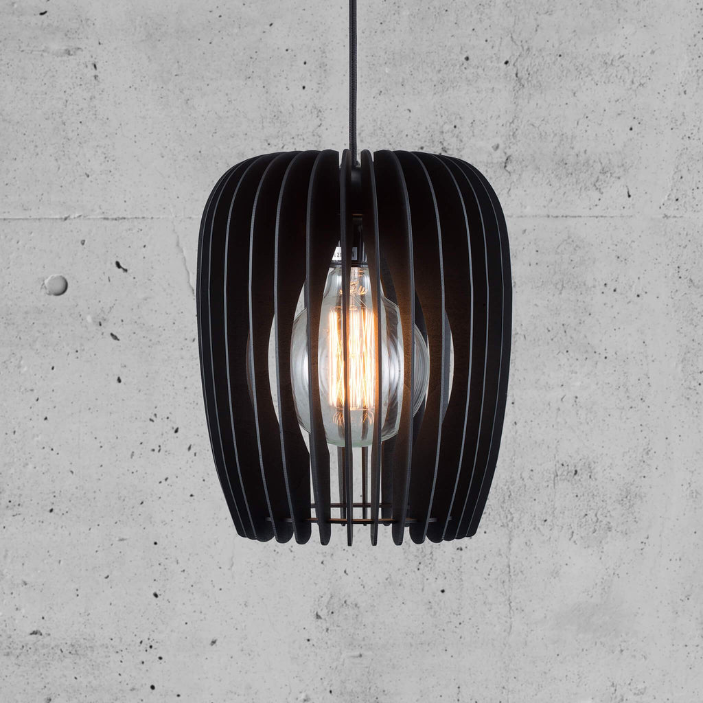 Nordlux Tribeca 24 Wooden Pendant - Black